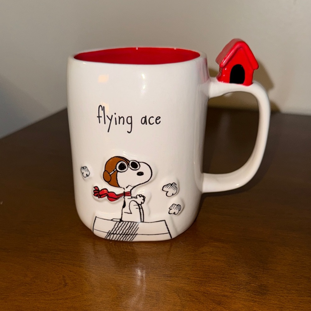 Rae Dunn Red Baron Snoopy Mug